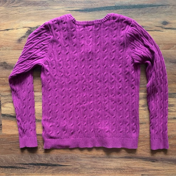 Charter Club Large cable knit v-neck sweater - Picture 4 of 4